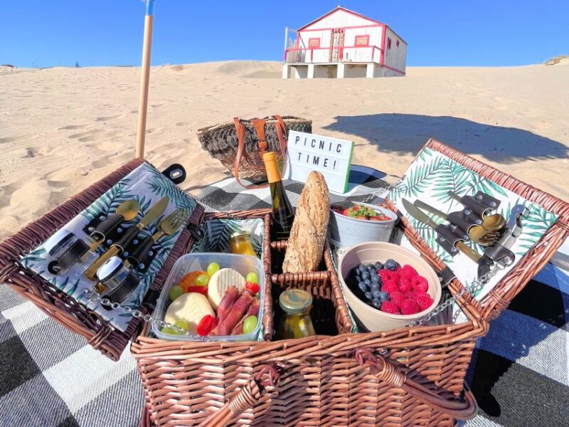 Lisbon: Beach Brunch Picnic with Set-Up and Transfers - Photo Props and Accessories for Your Beach Memories