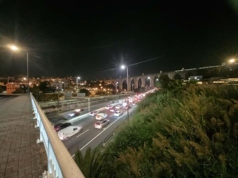 Lisbon by night - The Aqueduct of Aguas Livres: The Tallest Arc in the World