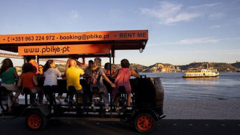 Lisbon: Fun Beer Bike by the Seafront - How the Party Bike Promotes Social Fun