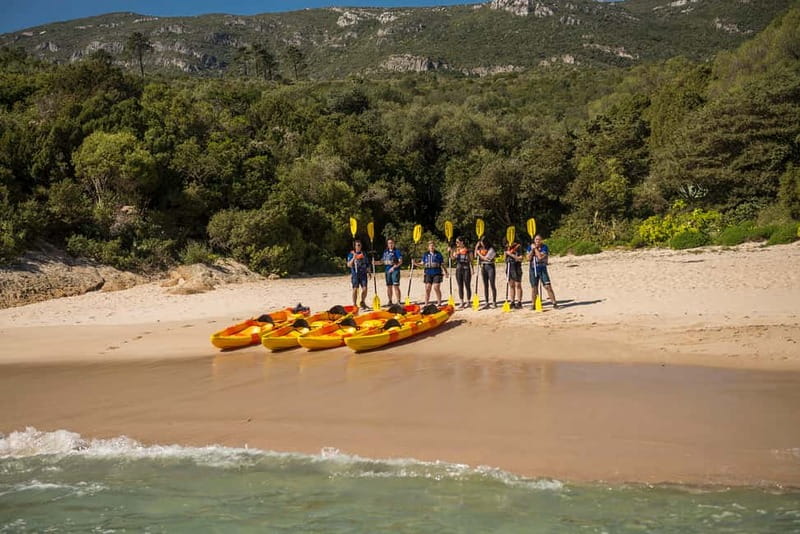 Lisbon: Kayak Tour Arrábida Natural Park, Setubal, Sesimbra - Exploring Marine Life at Anicha Island