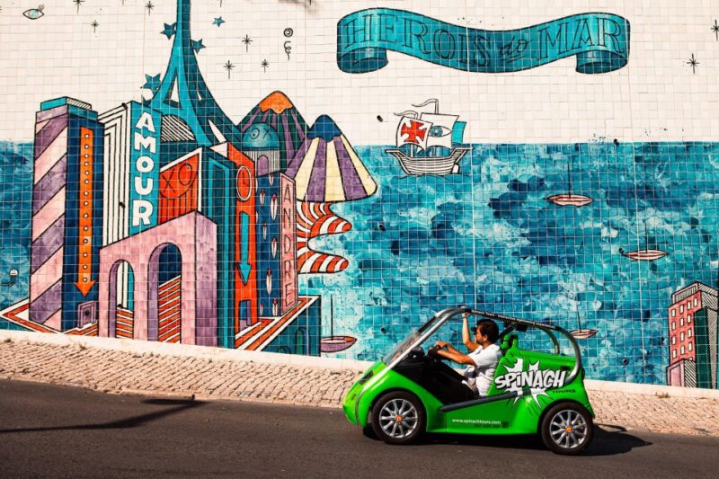 Lisbon Self-Drive Sightseeing Tour in an Electric Car - The Quirky Spinach Electric Vehicle