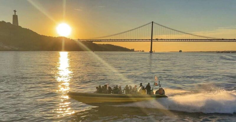 Lisbon Speedboat Sunset with Monuments Sightseeing - Key Points