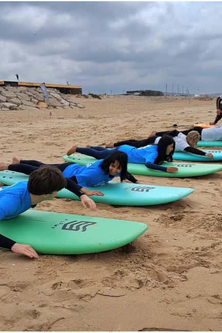 Lisbon Surf Guide - Surf class & Pick Up - Warm-Up, Safety, and Equipment