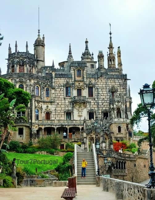 Lisbon: Visit Pena Palace, Regaleira, Cabo da Roca & Cascais - Visiting the Romantic Exterior of Pena Palace