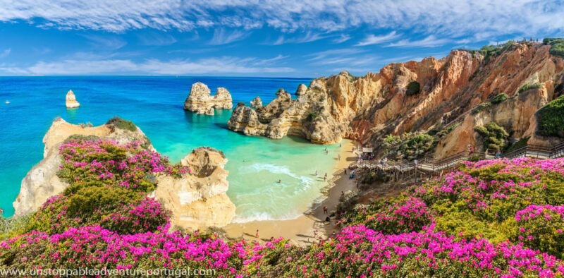 Lisbon:Day trip to Algarve, Benagil, Portimao, Lagos - The Iconic Praia da Rocha and Its Vibrant Atmosphere