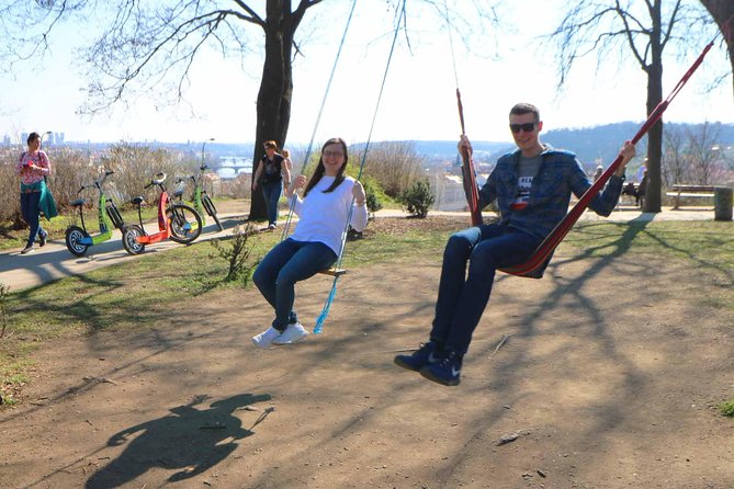 Live-Guided Half-Day Segway & E-Scooter tour - Art and History in Kampa Park and Lennon Wall