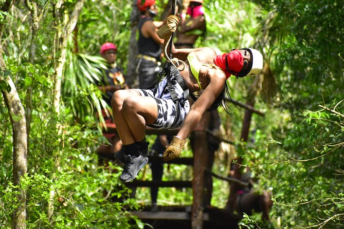 Live this extreme adventure tour. Jungle zip line with ATV and cenote swim. - Key Points