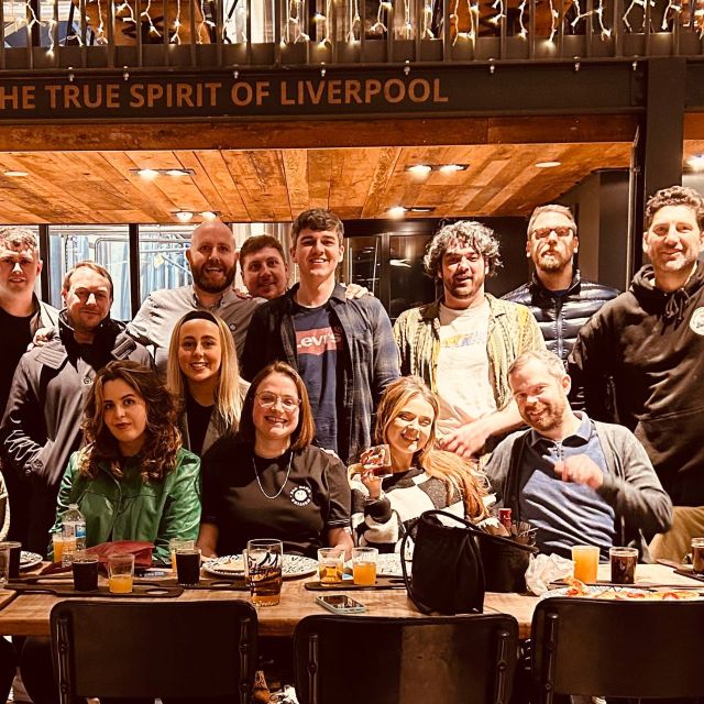 Liverpool: Brewery Bus Tour with 12 Beer and Pizza - Key Points