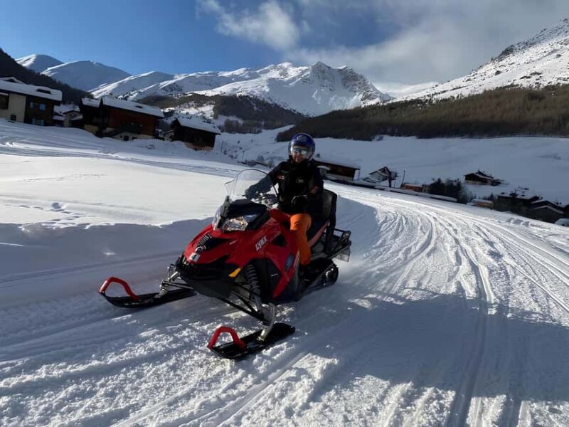 Livigno: Snowmobile Ride on Lake Livigno in the Alps - The Class of the Guide and Safety Measures