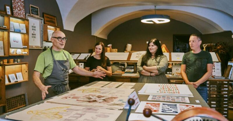 Ljubljana: Print a Poster in an Old Print Shop - Learning the Art of Traditional Book Printing
