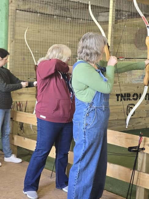 Llangollen: Axe Throwing, Archery and Air Rifles Combo - The Unique Experience of Practicing in a Controlled Indoor Setting