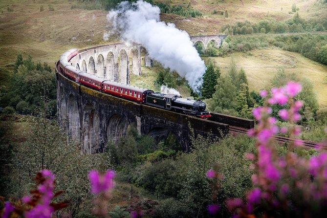 Loch Ness , Heilan Coos ,Great Glen , Fort William and Glencoe - The Historic Site of Glenfinnan and the Jacobite Train