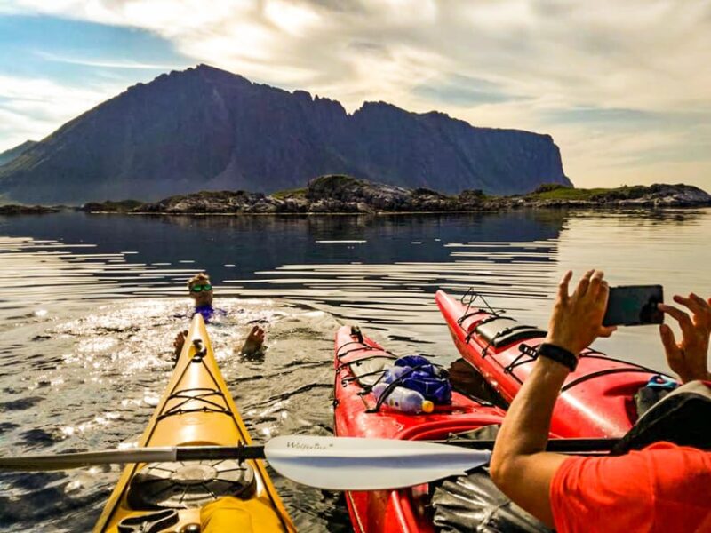 Lofoten: Full Day Combo tour, (kayaking and rappelling) - Kayaking Through Eggum’s Natural Reserve and Sunny Beaches
