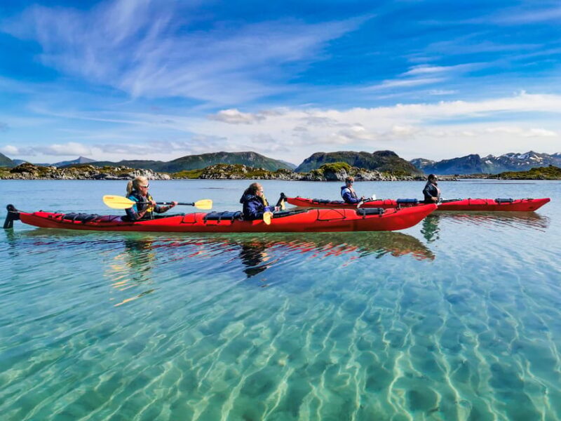 Lofoten: Full Day Combo tour, (kayaking and rappelling) - Returning to the Starting Point by Kayak