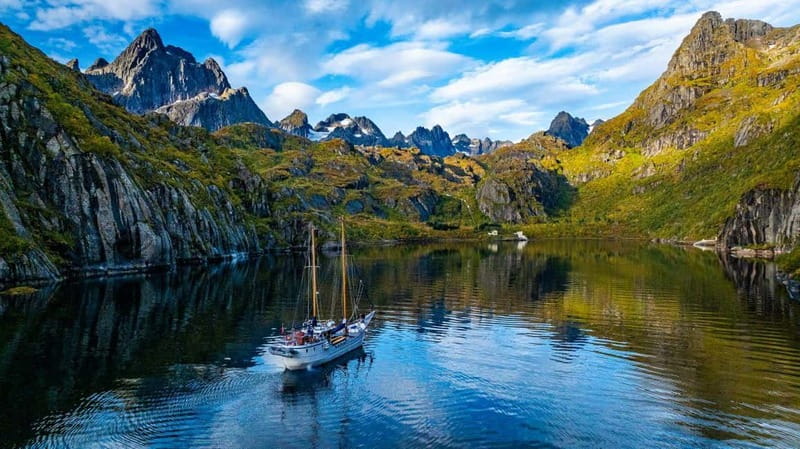 Lofoten Small Group Trollfjord Cruise on 33m Classic Yacht - Dining on Board: Homemade Salmon Soup and Refreshments