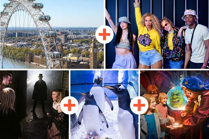 London: 5 Top Attractions Pass with Madame Tussauds - Key Points