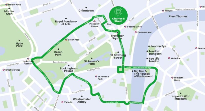 London: Children's Open Top Bus Tour - Exploring Pall Mall, Downing Street, and the West End