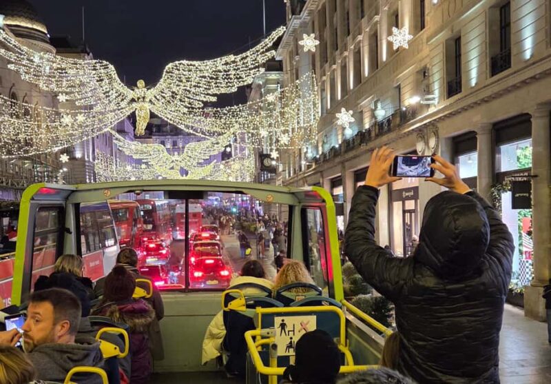 London: Christmas Lights Open-Top Bus Tour - Key Points