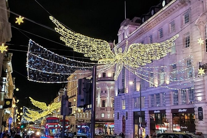 London Christmas Lights Self Guided Walking Tour - Starting Point at Eleanors Cross and the Tours End at Covent Garden
