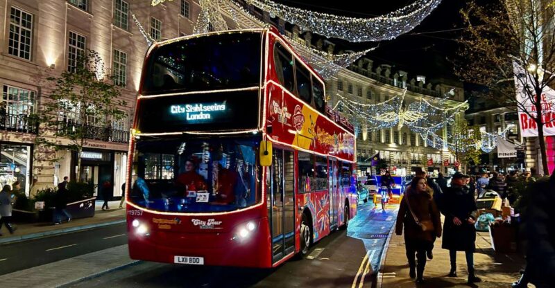 London: Christmas Lights Sightseeing Open-Top Bus Tour - Enjoying Christmas Songs and Holiday Atmosphere