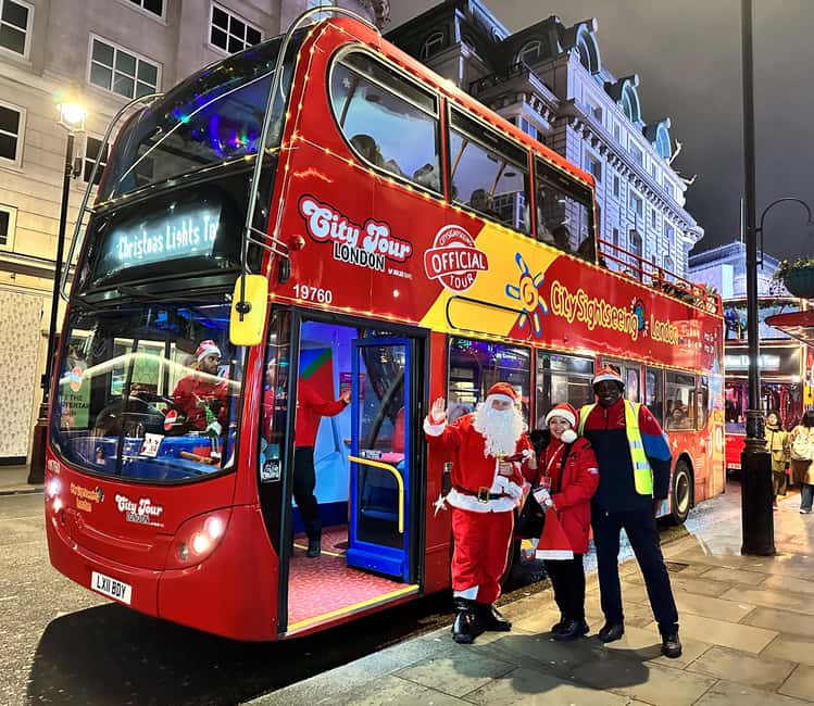 London: Christmas Lights Tour (Bus) + Hop-On Hop-Off Boat - Meeting Point Details and Accessibility