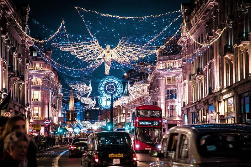 London Christmas Lights Tour by Vintage Bus Open Top - The Route: From Oxford Street to Hyde Parks Winter Wonderland