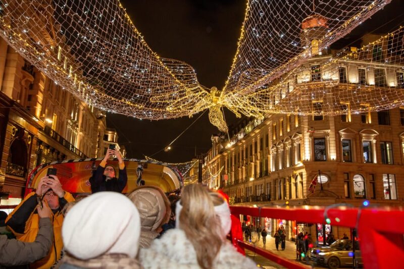 London: Christmas Lights Tour by Vintage Double-Decker Bus - Sightseeing Along London’s Most Famous Streets