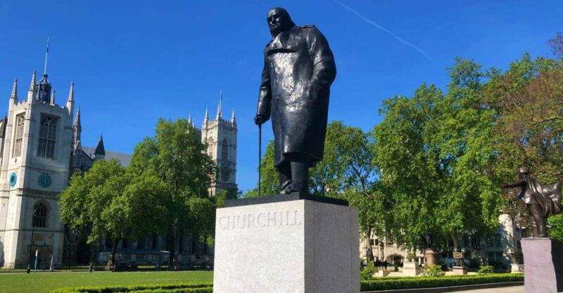 London: Churchill War Rooms & WW2 Westminster Private Tour - The Private Tour Starting Point: Parliament Square and the Winston Churchill Statue