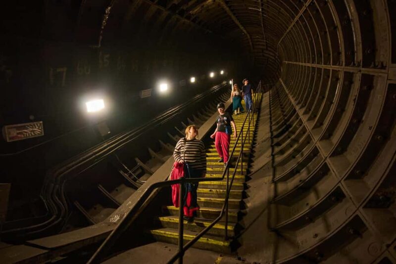 London: Hidden Tube Tour - Green Park Station - Large Ventilation Tunnels and Hidden Views of Trains