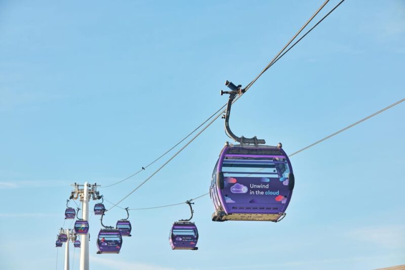 London: IFS Cloud Cable Car - Starting Point and Accessibility in Greenwich