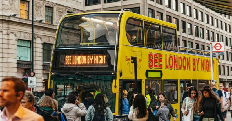 London: London by Night Sightseeing Open-Top Bus Tour - Key Points