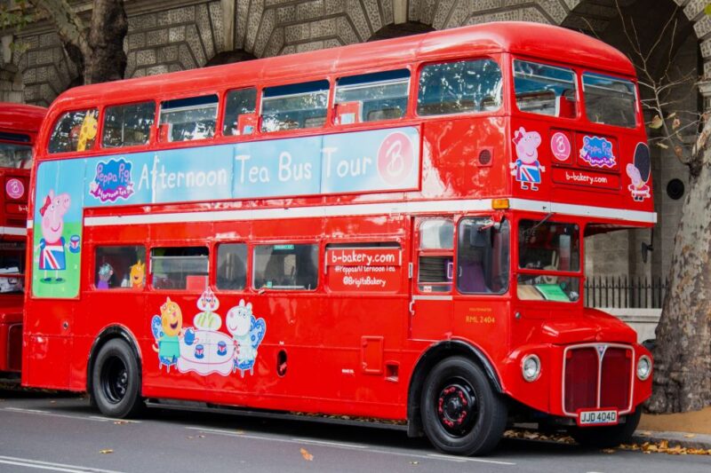 London: Peppa Pig Afternoon Tea Bus Tour with Audio Guide - Key Points