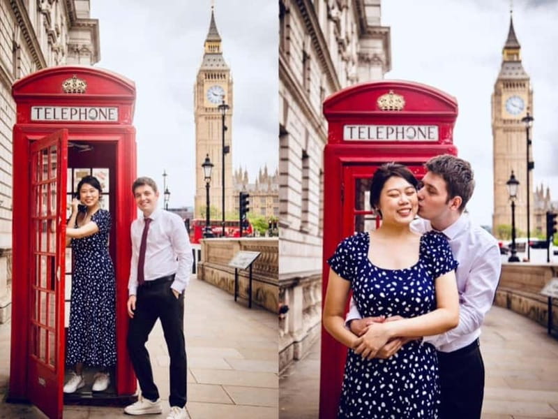 London: Private Couples Photography Session with Landmarks - Key Points