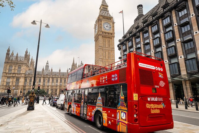 London Tour Hop-on Hop-off Bus with Optional Thames River cruise - Multiple Routes Covering Central and Kensington