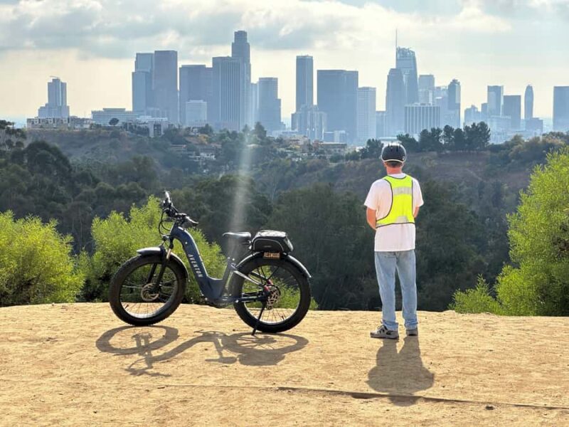 Los Angeles: E-Bike Tour of LA River, Elysian Park, Frogtown - The Bird’s-Eye View of Dodger Stadium from the Helipad