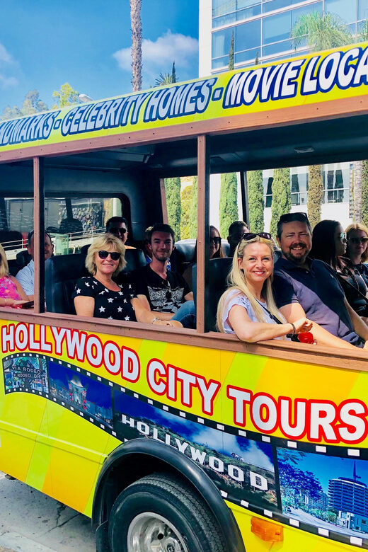 Los Angeles: Hollywood & Celebrity Homes Open-Air Bus Tour - Hollywood Landmarks: Walk of Fame, Chinese Theatre, and More