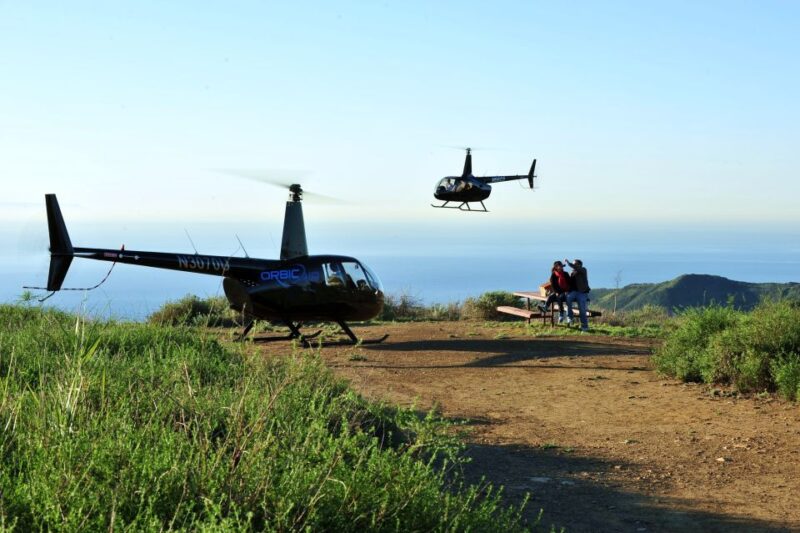 Los Angeles Romantic Helicopter Tour with Mountain Landing - The Malibu Mountaintop: A Secluded Coastal Outlook