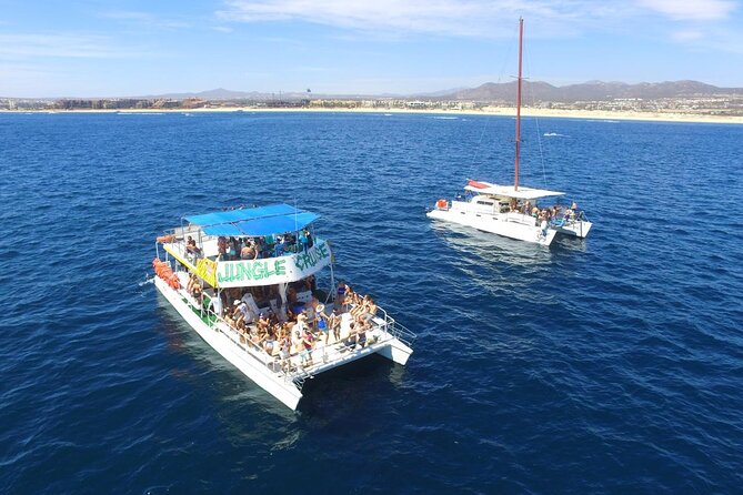 Los Cabos Catamaran: Iconic Sunset Cruise with Drinks & DJ - The Lily Pad Floating Mat: A Fun Water Activity