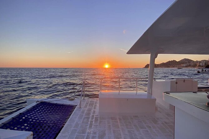 Los Cabos Catamaran: Iconic Sunset Cruise with Drinks & DJ - Safety and Group Size: Up to 50 Travelers