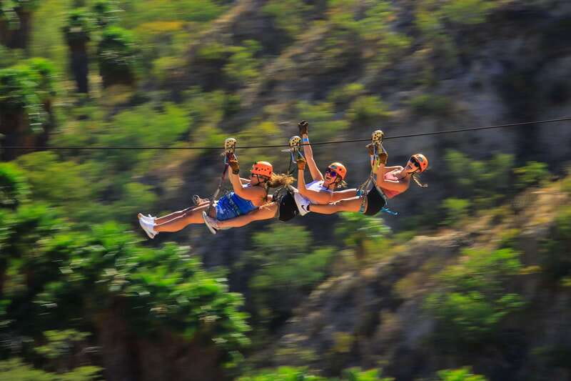 Los Cabos: Monster Zip Line at Wild Canyon - The Experience of Flying Over the Canyon and Oasis