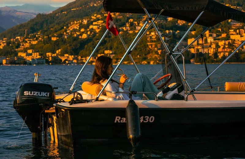 Lugano Lake: All Day Boat Rental - All-Inclusive Pricing: Fuel and Insurance Covered