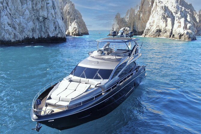 Luxury Black Yacht in Cabo - Water Toys and Onboard Entertainment