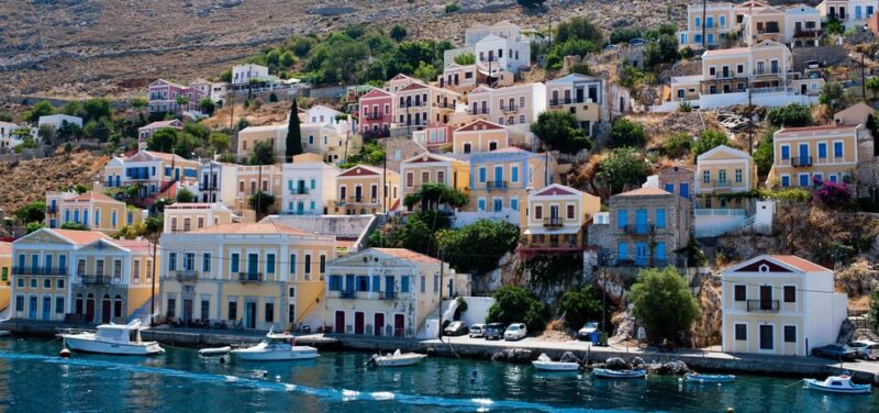 Luxury Boat Trip to Symi Island with Swimming at St. George - Relaxing at St. Georges Bay for Swimming and Sunbathing