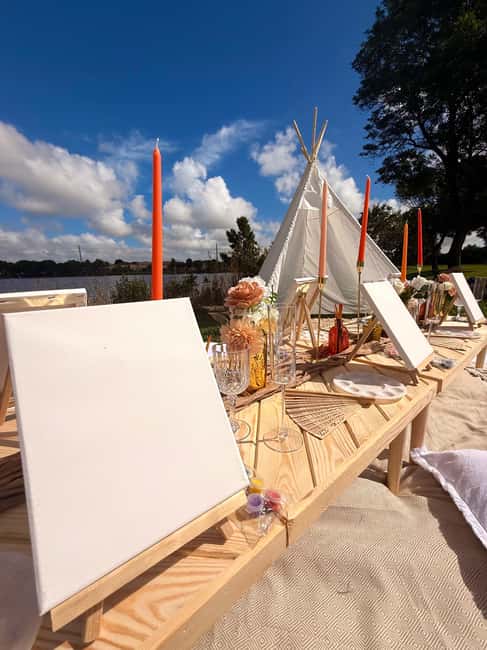 Luxury Outdoor Sip & Paint Experience- Near Miami - Key Points