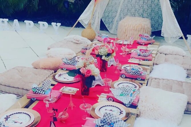 Luxury Picnics & Events Experience in Miami /Hollywood/ Fort lauderdale - Customizable Decor and Ambiance