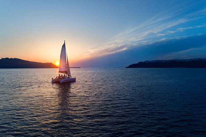 Luxury Sunset Cruise with Swim Stops, BBQ meals and Open Bar - The Experience at Santorini Volcano