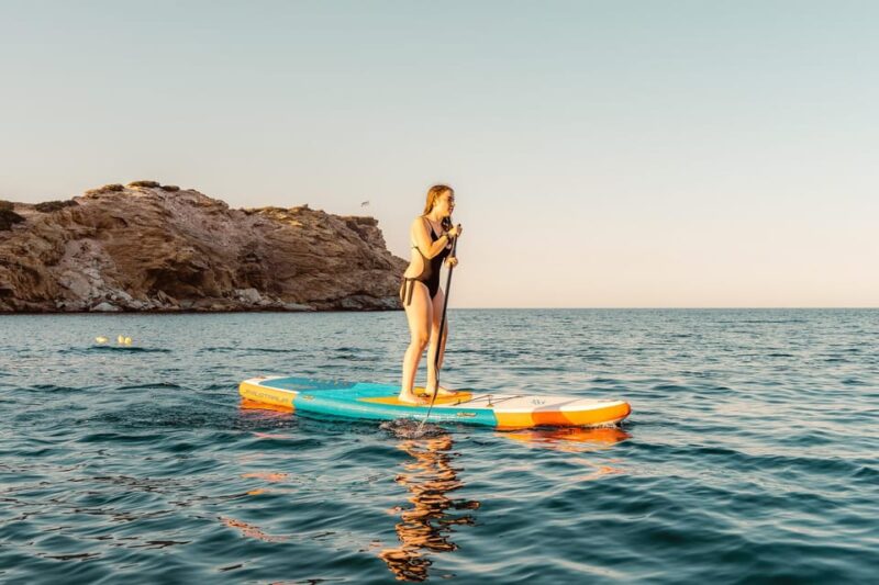 Lygaria Beach: Stand-up Paddle Board (SUP) with or w/o E-Fin - What Equipment and Safety Are Provided