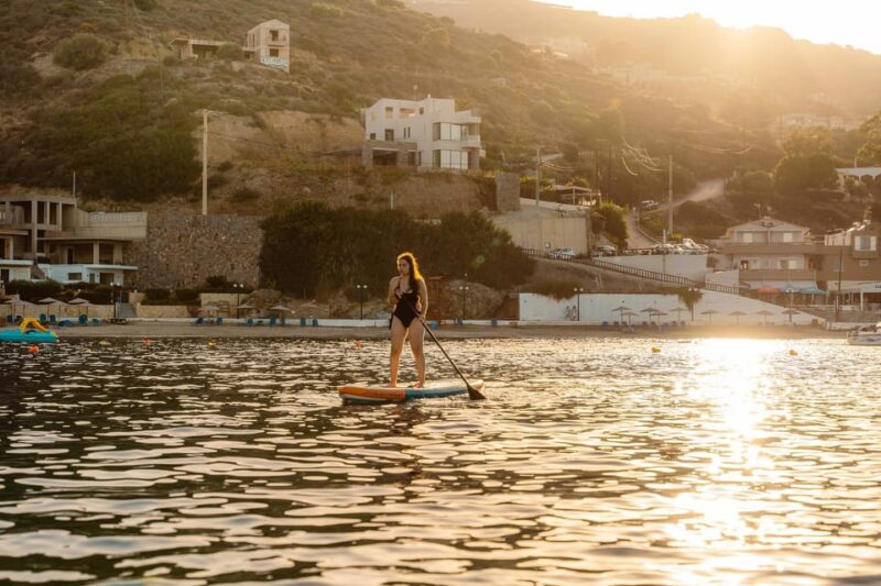 Lygaria Beach: Stand-up Paddle Board (SUP) with or w/o E-Fin - The Cost and What Is Included