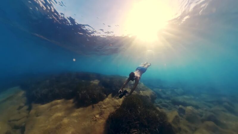 Lygaria Beach: Underwater Sea Scooter - How the Underwater Scooter Ride Unfolds