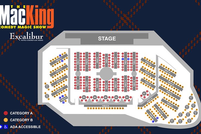 Mac King Comedy Magic Show at the Excalibur Hotel and Casino - Accessibility and Practical Tips